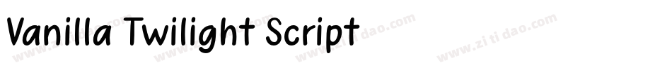 Vanilla Twilight Script字体转换